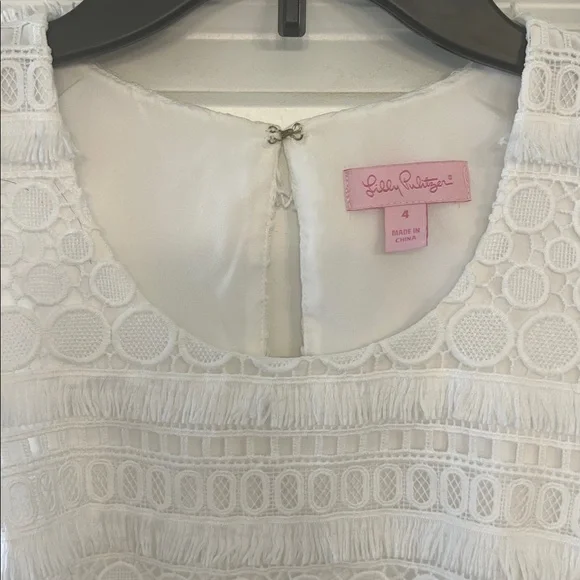 Lilly Pulitzer White Dress - Size 4 - Picture 2 of 4